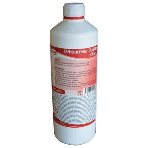 DEBOUCHEUR CANALISATIONS ULTRA PUISSANT ACIDE SULFURIQUE (1L)