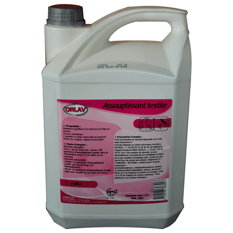 ADDITIF LAVAGE DU LINGE -  ASSOUPLISSANT ORLAV SENTEUR (5L)